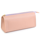 Student Pencil Stationery Pen Case Portable Makeup Brush Case(Light Pink)