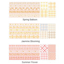 3 Sets 5 Rolls Tape + 80 Sticky Notes Plaid Hand Account Tape Gift Box Set(Spring Balloon)