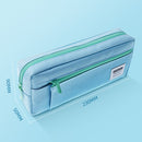 QH2012 Simple Multifunctional Portable Large Capacity Pencil Case(Blue)