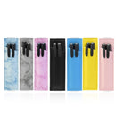 2PCS Adjustable Elastic Belt Minimizes Commercial Receptacle PU Pencil Case(Pink)