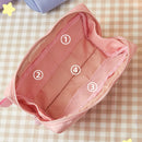 8e12945 Colorful Large Ccapacity Cute Cartoon Pen Bag(Pink)