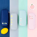 2 PCS Oxford Cloth Large Capacity Student Stationery Storage Bag(Avocado)