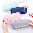 2 PCS Oxford Cloth Large Capacity Student Stationery Storage Bag(Avocado)