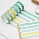 5 Sets 6pcs x 2m Student Hand Account Tape Rainbow Washi Tape(Gradient Pink)