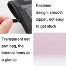 10PCS Hechooses D033 Transparent Mesh Exam Portable Pen Bag, Style: Square (Green)