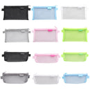 10PCS Hechooses D033 Transparent Mesh Exam Portable Pen Bag, Style: Triangle (Black)