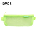 10PCS Hechooses D033 Transparent Mesh Exam Portable Pen Bag, Style: Triangle (Green)