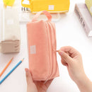 3 PCS Double Layer Large Capacity Oxford Cloth Stationery Bag, Color: Yellow