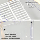 Portable Sealed Bread Box Bowls Chopsticks Drain Rack(Transparent)