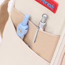 Deer Forest BL-A003 Macaron Large-capacity Double-layer Canvas Pencil Case Stationery Box(Khaki)
