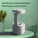 W1 LED Smart Display Anti-Gravity Water Drop Humidifier(Light Green)