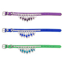 Gem Rhinestone Pet Collar Puppy Cat Pet Collar XS(Blue)
