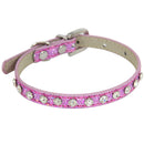 2.0 x 42cm Glitter Diamond Cat Neck Collar Decorative Supplies, Color: Diamond Pink