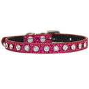 2.5 x 50cm Glitter Diamond Cat Neck Collar Decorative Supplies, Color: Diamond Rose Red