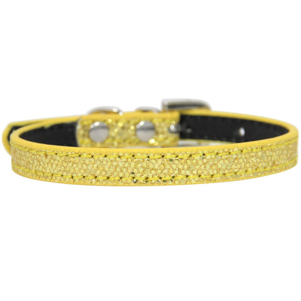 1.5 x 37cm Glitter Diamond Cat Neck Collar Decorative Supplies, Color: No Diamond Golden