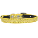 2.0 x 42cm Glitter Diamond Cat Neck Collar Decorative Supplies, Color: No Diamond Golden