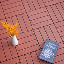 Outdoor Plastic Wood Waterproof Anti-corrosion Splicing Floor(Rosewood)