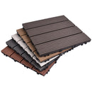 Outdoor Plastic Wood Waterproof Anti-corrosion Splicing Floor(Grey)