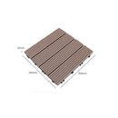 Outdoor Plastic Wood Waterproof Anti-corrosion Splicing Floor(Apricot Yellow)