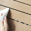 Outdoor Plastic Wood Waterproof Anti-corrosion Splicing Floor(Grey)