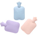 2 PCS 006 1000ml Thickened Explosion-proof Heart Embossed Water Injection Hot Water Bag(C Model Purple)