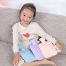2 PCS 006 1000ml Thickened Explosion-proof Heart Embossed Water Injection Hot Water Bag(C Model Purple)
