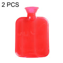 2 PCS PVC Explosion-proof Leak-proof Water-filled Warm Water Bag, Size: 300ml(Red)