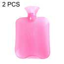 2 PCS PVC Explosion-proof Leak-proof Water-filled Warm Water Bag, Size: 750ml(Pink)