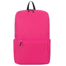 15L Nylon Waterproof Colorful Small Backpack Student Schoolbag(Rose Red)