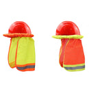 2 PCS AH-004 Summer Sunscreen Helmet Breathable Reflective Cap Cover without Hat(Fluorescent Yellow)