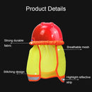 2 PCS AH-004 Summer Sunscreen Helmet Breathable Reflective Cap Cover without Hat(Fluorescent Yellow)