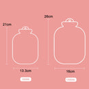 Cartoon Plush Portable Water Jection Mini Hot Water Bag, Color: 1000ML Insert Yellow