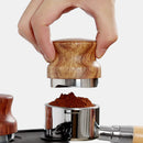 58 mm Pear Wood Stainless Steel Coffee Compressor