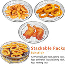 Air Fryer Accessories 8-inch Three Layer Round Grill Steam Rack