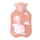 Cartoon Filling Explosion-proof Soft PVC Discoloration Hot Water Bag, Style: Wishing Stick (Leather Pink)