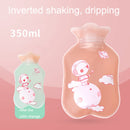 Cartoon Filling Explosion-proof Soft PVC Discoloration Hot Water Bag, Style: Wishing Stick (Leather Pink)