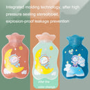 Cartoon Filling Explosion-proof Soft PVC Discoloration Hot Water Bag, Style: Telescope (Leather Pink)