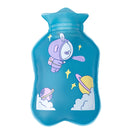Cartoon Filling Explosion-proof Soft PVC Discoloration Hot Water Bag, Style: Space Bubble (Lake Blue)