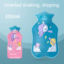 Cartoon Filling Explosion-proof Soft PVC Discoloration Hot Water Bag, Style: Space Bubble (Lake Blue)