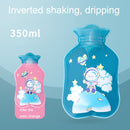 Cartoon Filling Explosion-proof Soft PVC Discoloration Hot Water Bag, Style: Space Balloon (Lake Blue)