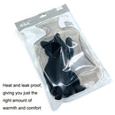 Y118-5 Rabbit Plush Cute Tail Cat Injection PVC Squeeze-resistant Warm Water Bag(Orange Cat)
