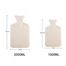 Detachable Washing Cloth Cover Rubber Hot Water Bag Can Be Intervened, Color: Blue Bears 2000ML