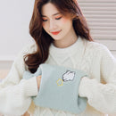 Detachable Washing Cloth Cover Rubber Hot Water Bag Can Be Intervened, Color: Blue Bears 2000ML