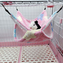 2 PCS Small Pet Double Layer Warm Hammock Hanging Sleeping Bags 20x20cm(Starfish Pink)