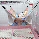 2 PCS Small Pet Double Layer Warm Hammock Hanging Sleeping Bags 20x20cm(Starfish Caramel)
