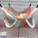 2 PCS Small Pet Double Layer Warm Hammock Hanging Sleeping Bags 20x20cm(Starfish Caramel)