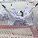 2 PCS Small Pet Double Layer Warm Hammock Hanging Sleeping Bags 20x20cm(Love Purple)