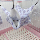 2 PCS Small Pet Double Layer Warm Hammock Hanging Sleeping Bags 20x20cm(Love Purple)