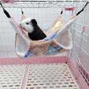 2 PCS Small Pet Double Layer Warm Hammock Hanging Sleeping Bags 29x29cm(Starfish Caramel)