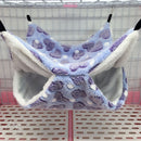 2 PCS Small Pet Double Layer Warm Hammock Hanging Sleeping Bags 29x29cm(Love Purple)